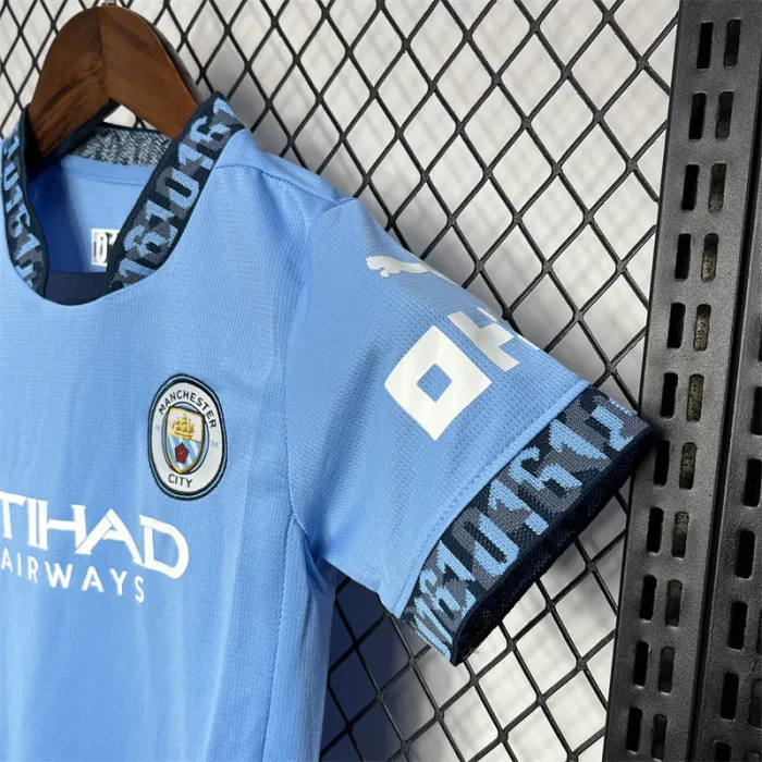 Kids MCFC Home Kit 24/25 Football Jersey 1:1 Thai quality