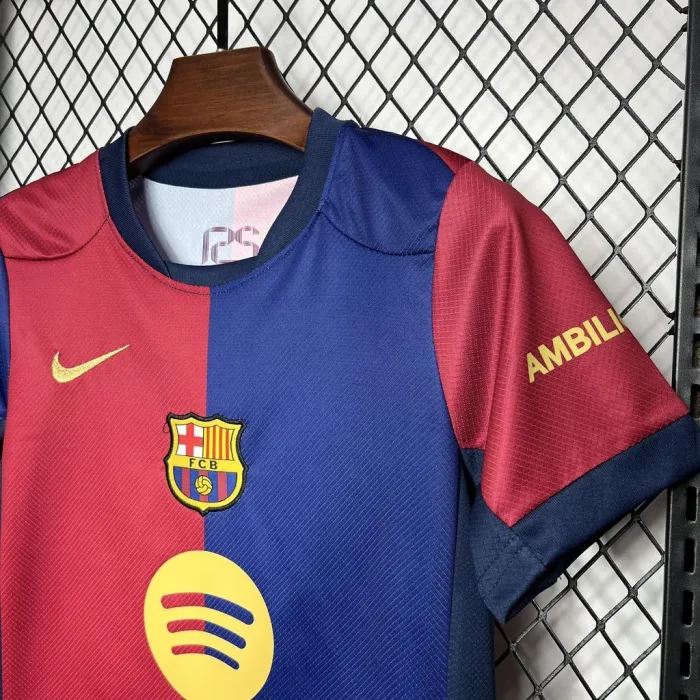 24/25 Kids Barcelona Home Kit Football Jersey