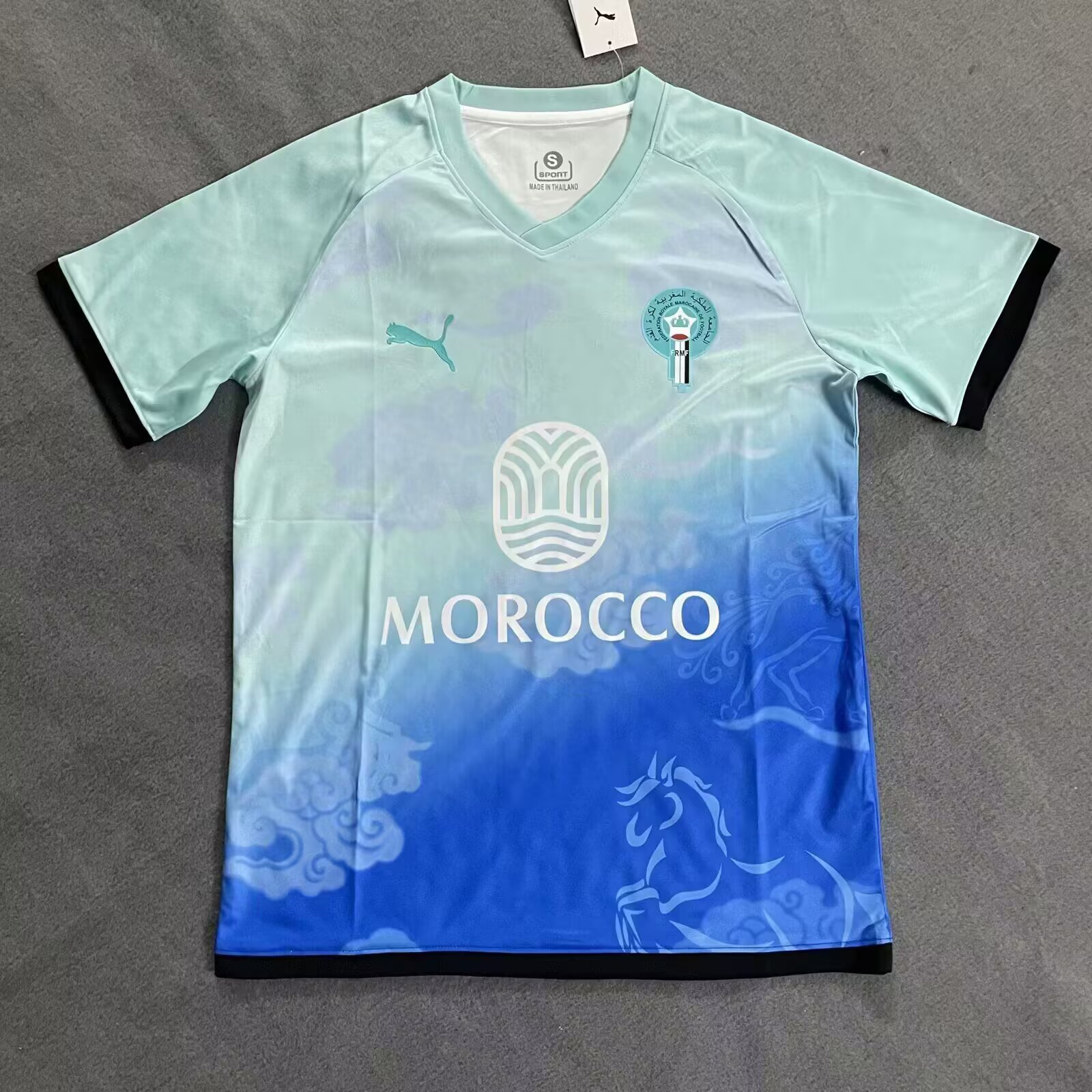 25-26 Morocco training suit blue S-2XL 1:1 Thailand quality