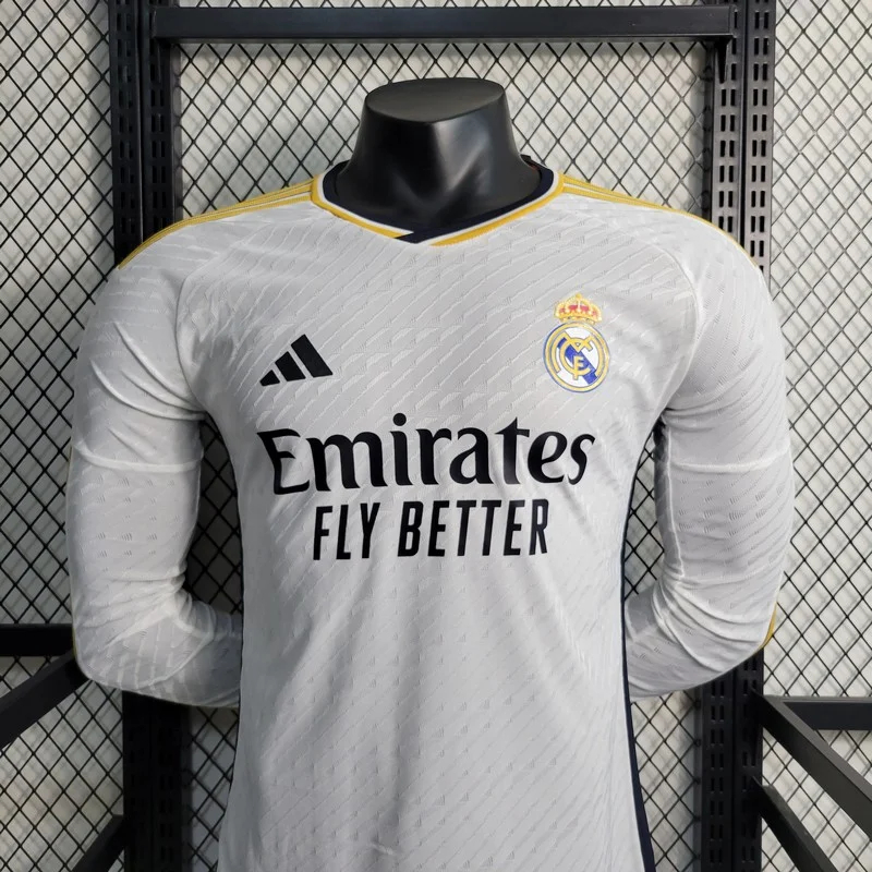 2023/2024 Long Sleeve Player Version Real Madrid Home