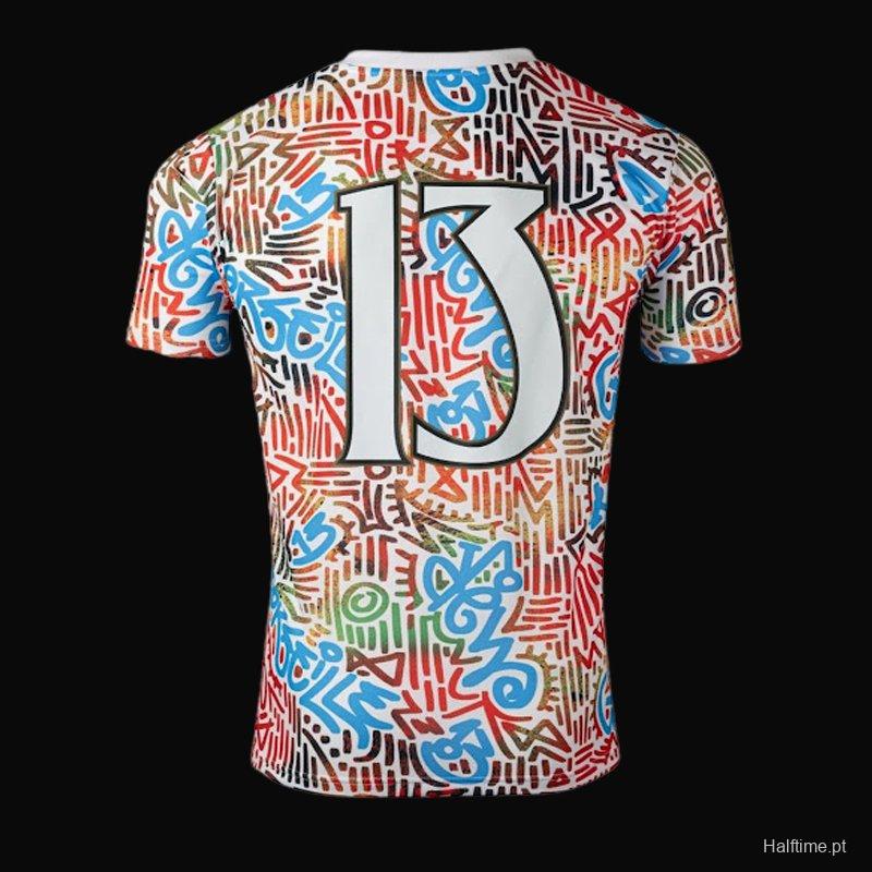 24/25 Olympique Marseille Africa White Special Pre-Match Jersey 1:1 Thai quality