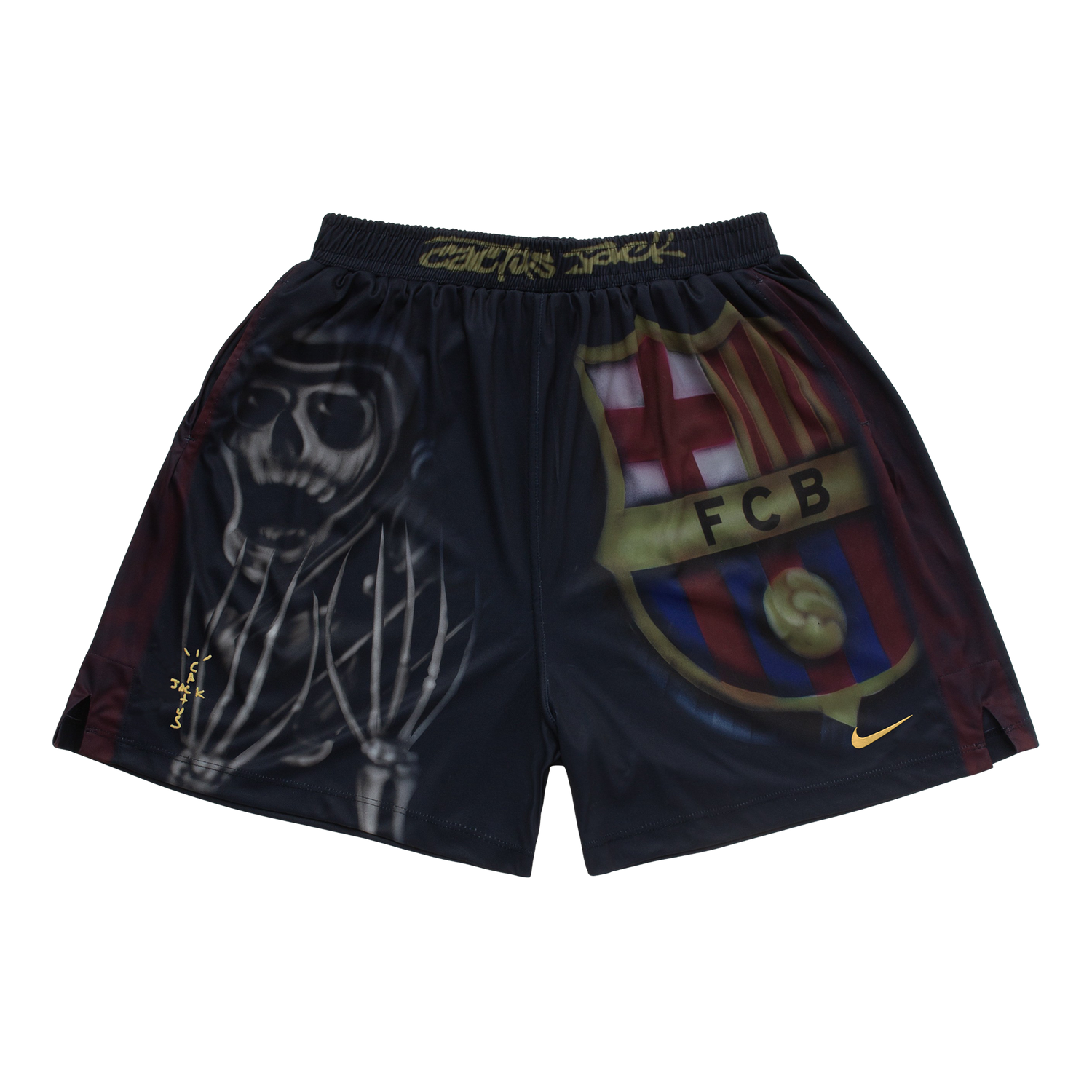 2024/25 Barcelona x Travis Scott Skeleton Home Shorts 1:1 Thai Quality