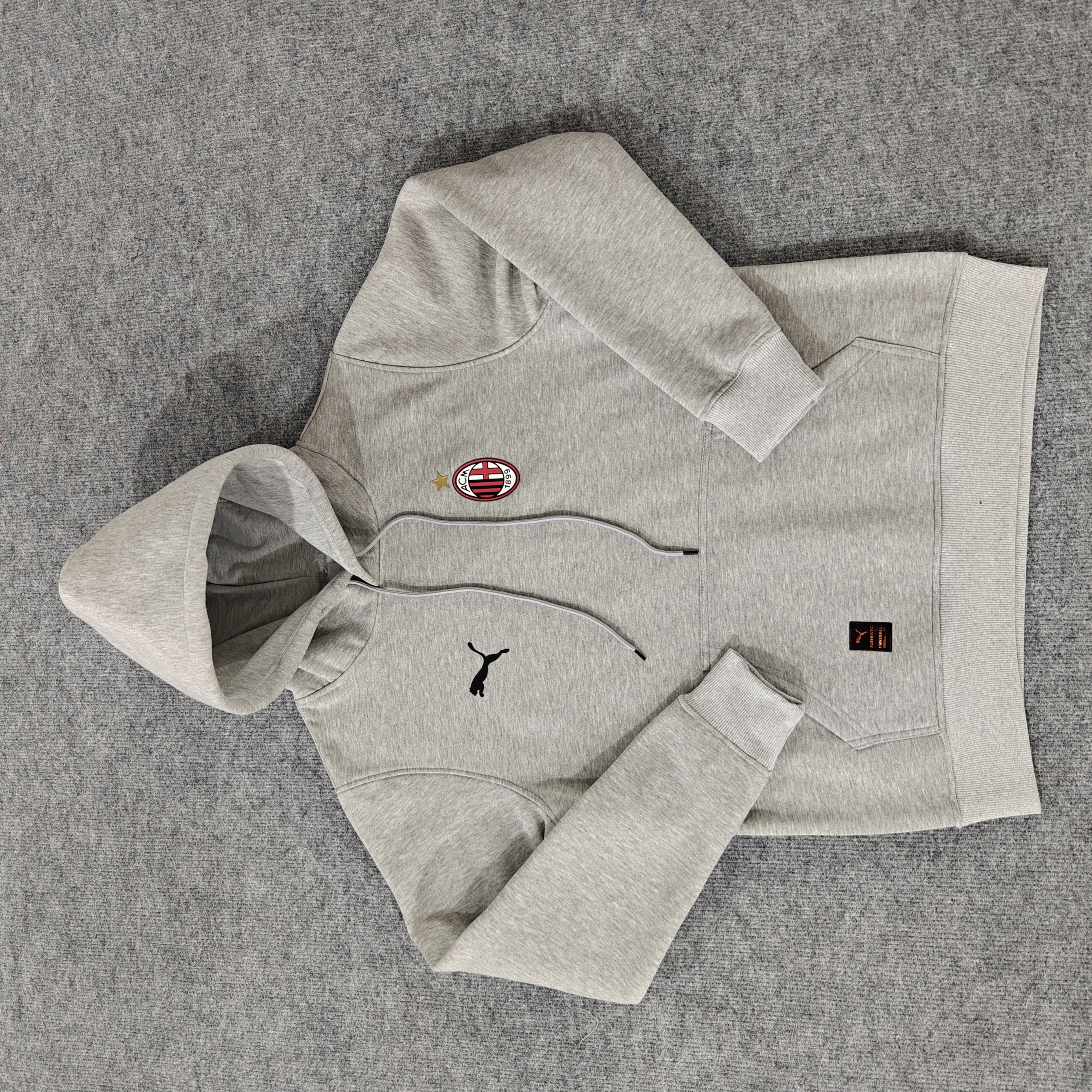 24/25 AC Milan Players Grey Hoodie 1:1 Thai quality
