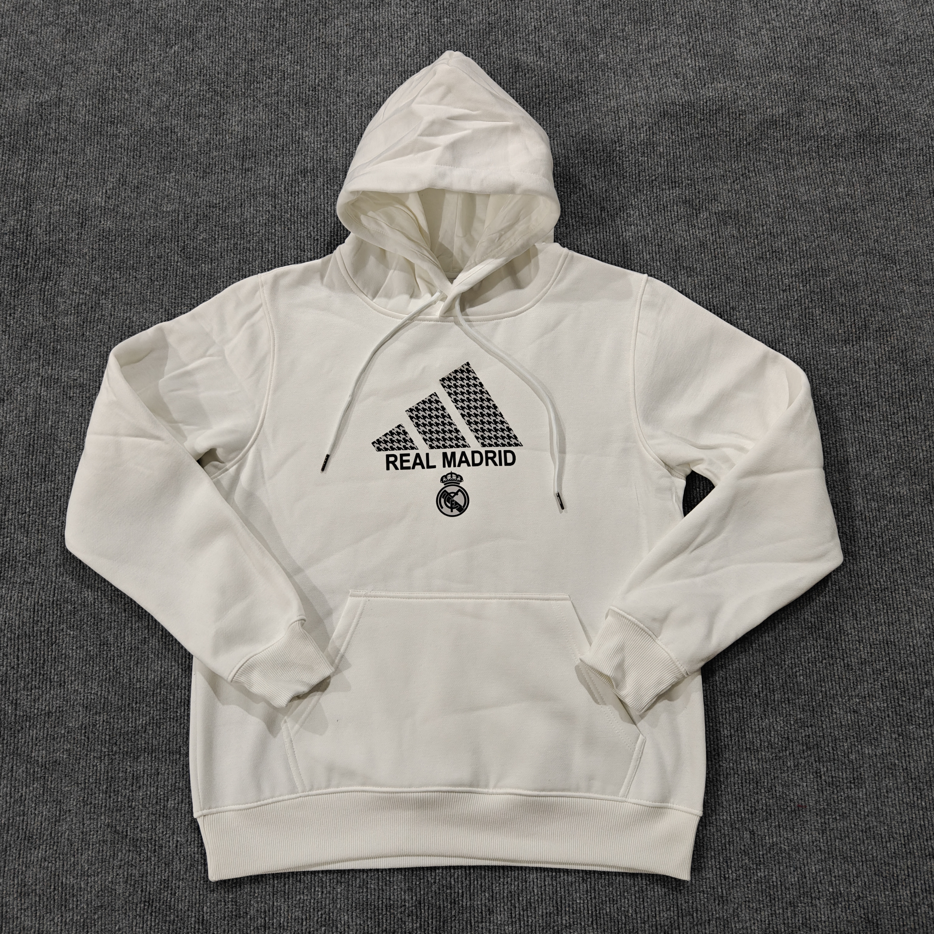 24/25 Real Madrid Home White Hoodie 1:1 Thai quality