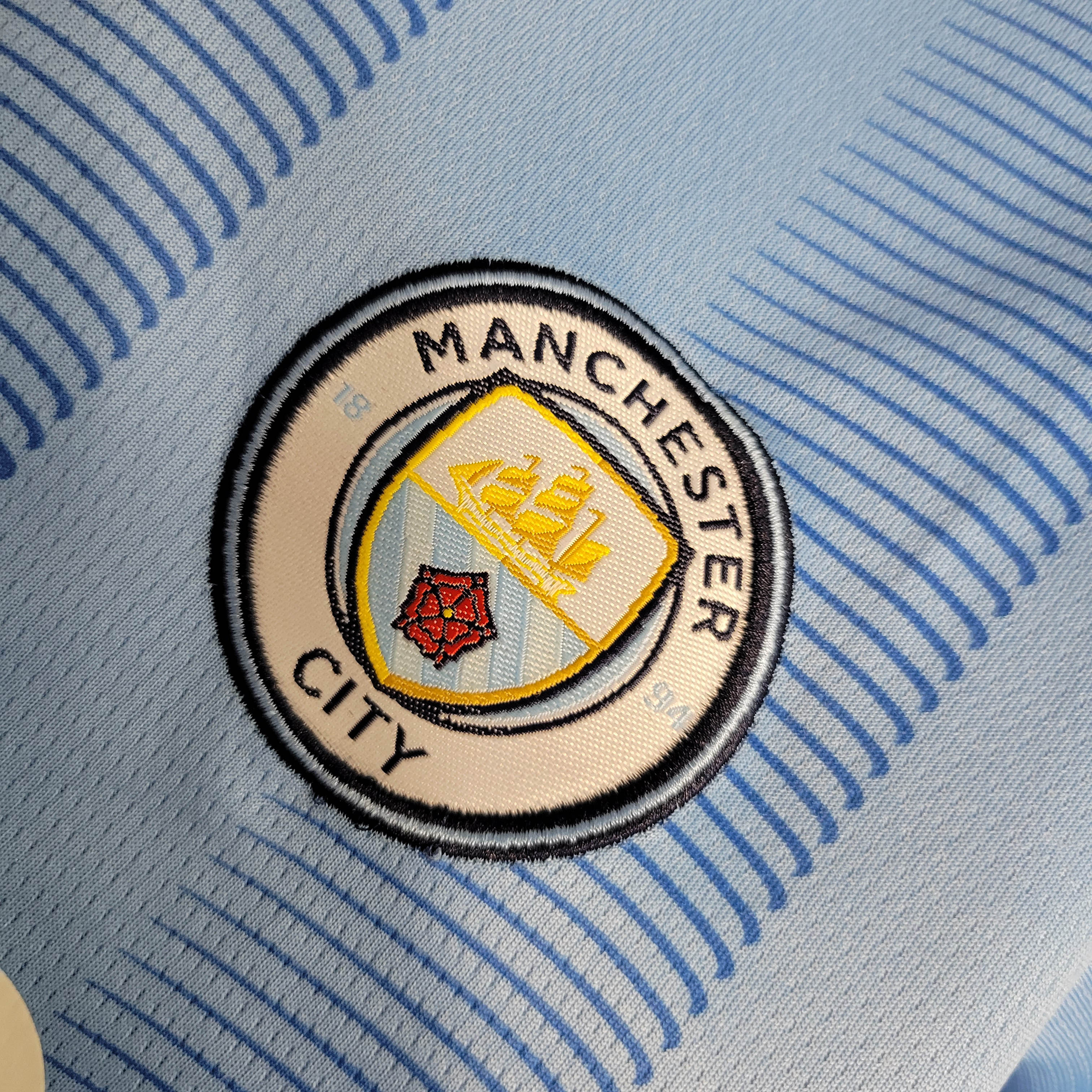 2023/2024 MCFC Home Football Shirt 1:1 Thai Quality Kids Size