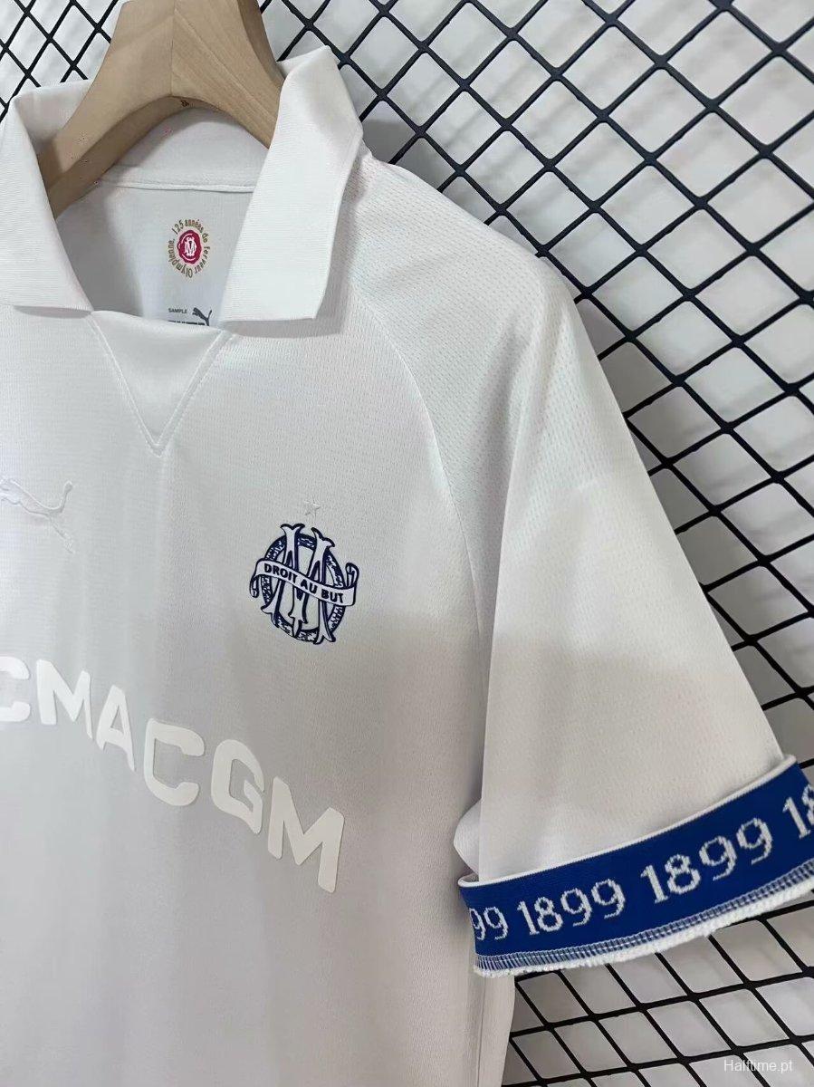 [S-4XL ] 24/25 Olympique Marseille 125th Anniversary White Jersey 1:1 Thai quality