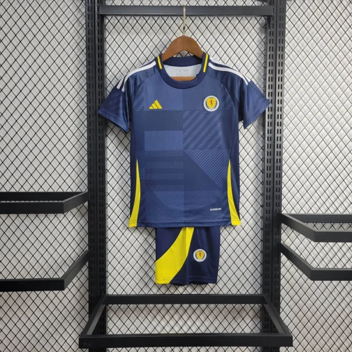 Kids Scotland Home Kit 24/25 Euro Cup 2024 Football Jersey