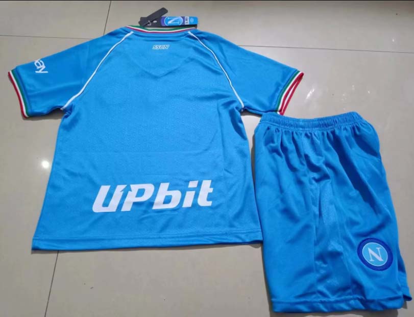 2023/2024 Napoli Home Soccer Jersey 1:1 Thai Quality Kids Size