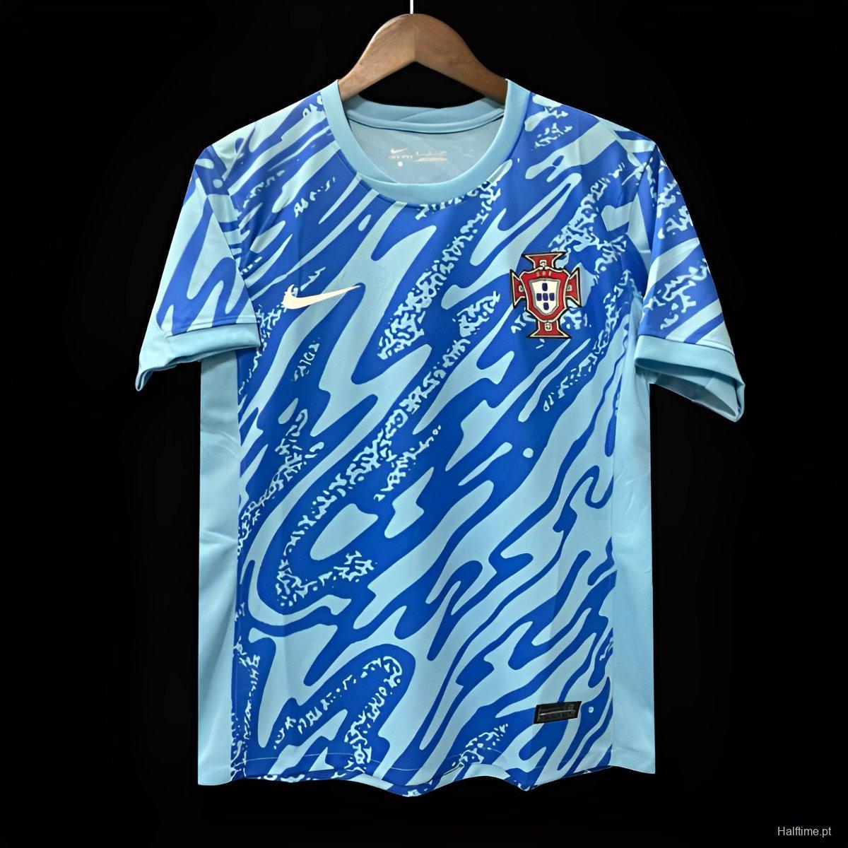 2024 Portugal Blue Pre-Match Jersey 1:1 Thai Quality