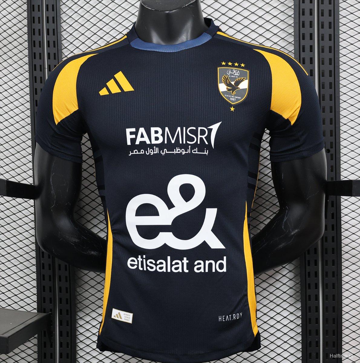 Player Version 24/25 Egypt Al Ahly Away Black Jersey 1:1 Thai quality