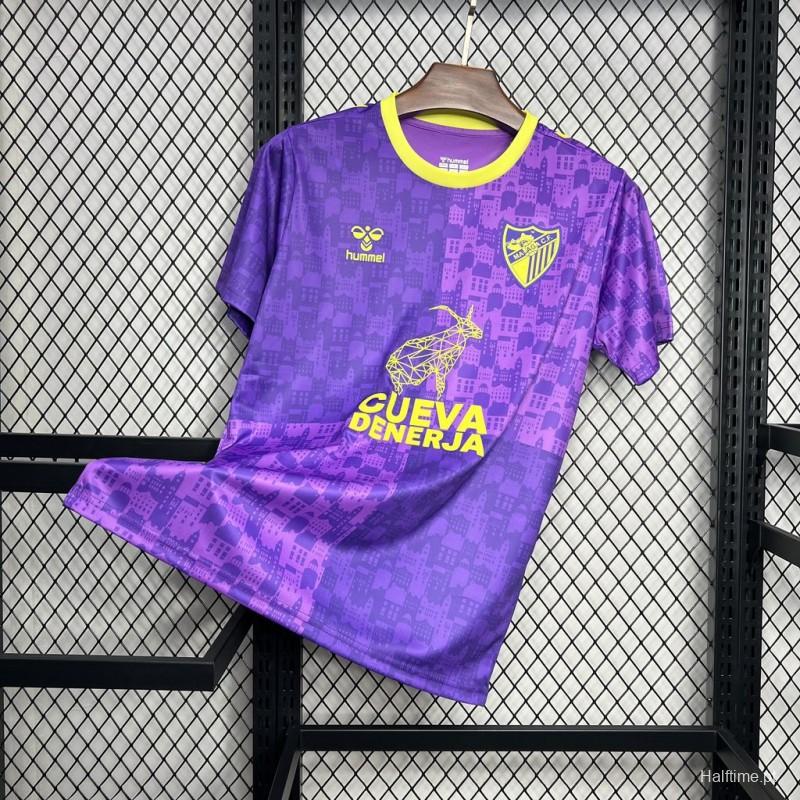 24/25 Malaga Purple Pre-match Training Jersey 1:1 Thai Quality