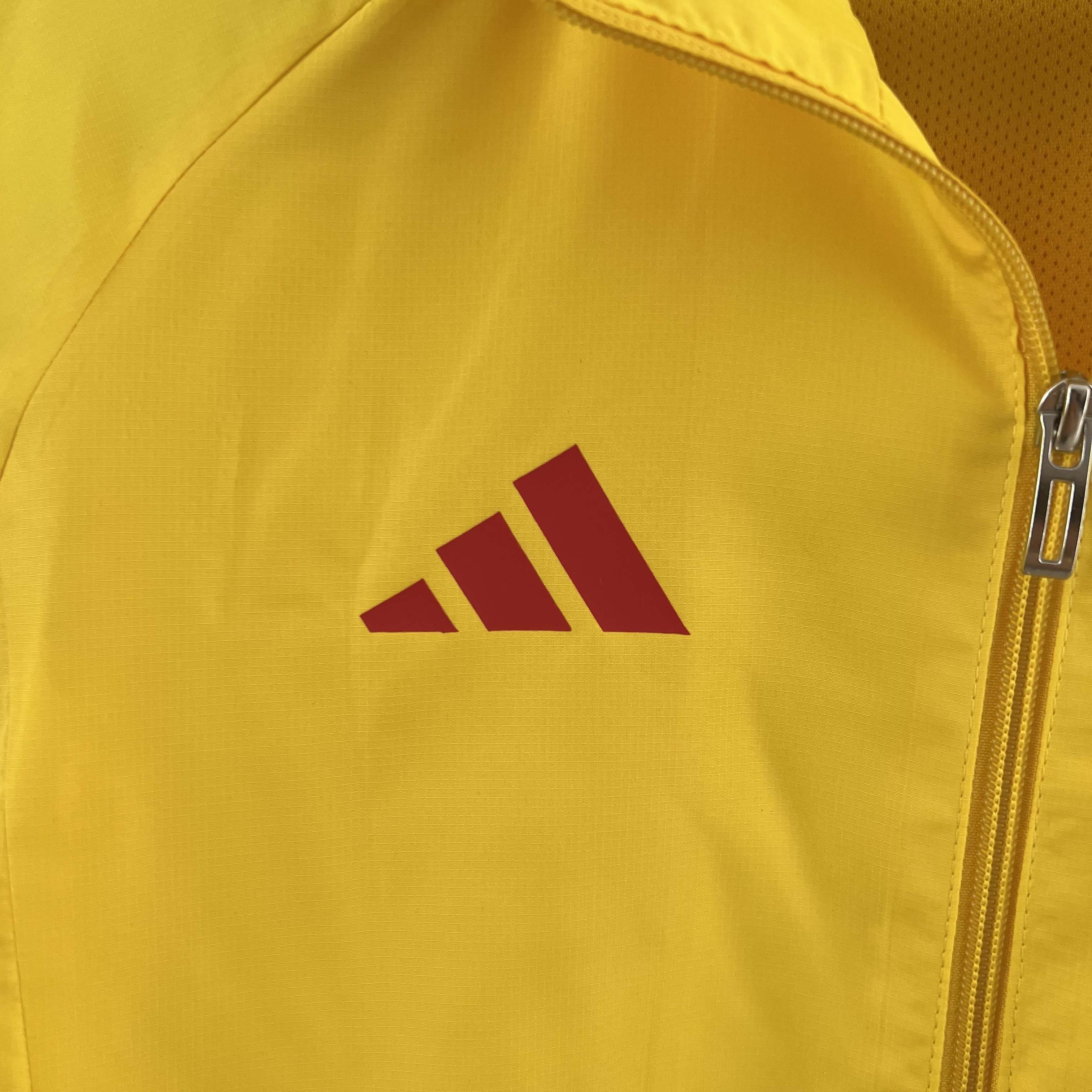 2023 Flamengo Windbreaker yellow Soccer Jersey 1:1 Thai Quality