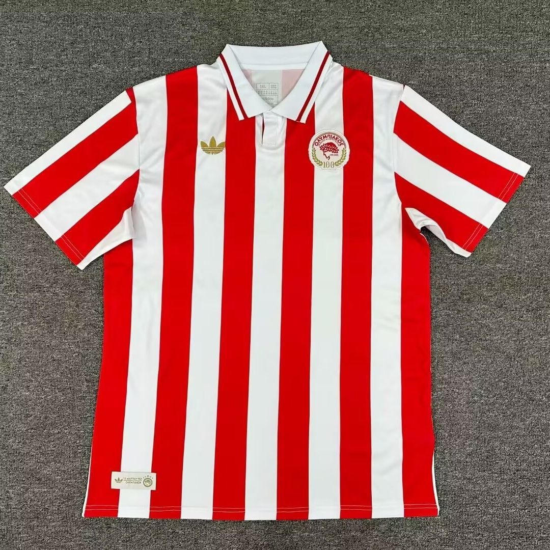 (S-4XL) Olympiacos Piraeus 2024-25 Centenary Kit 1:1 Thai quality