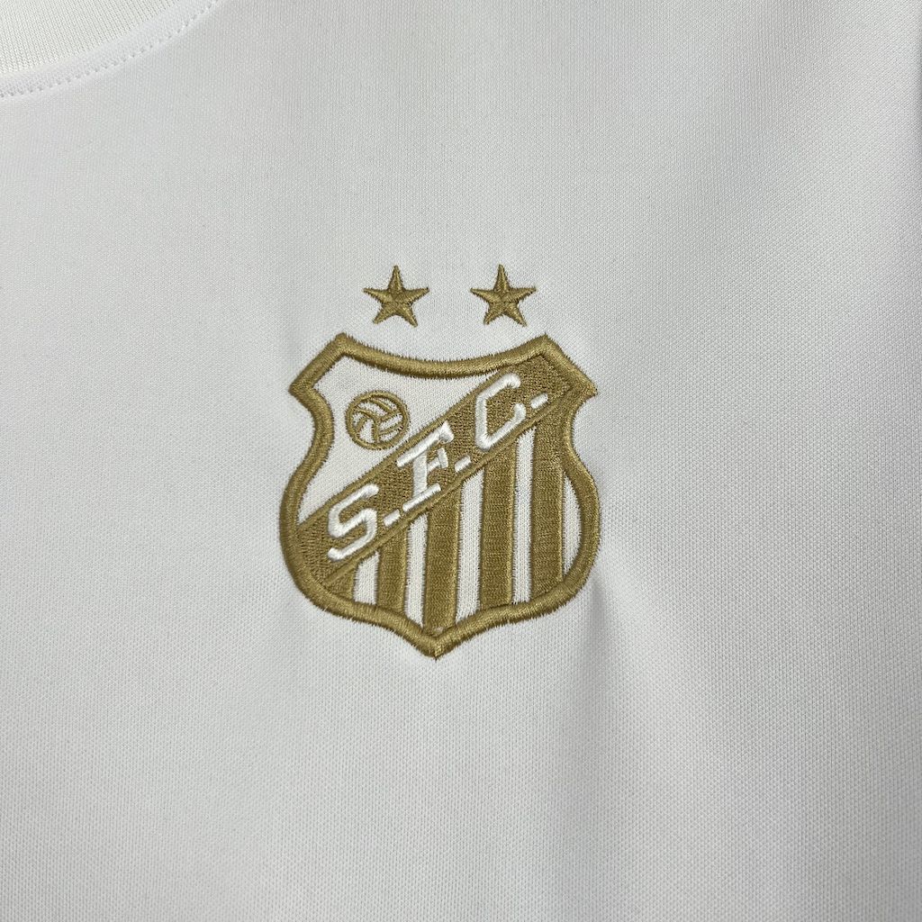 Santos 2025/26 Pele 1.000 GOLS White Jersey 1:1 Thai Quality