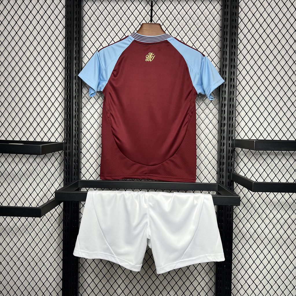 24/25 Aston Villa Home Football Shirt Kids' Sizes