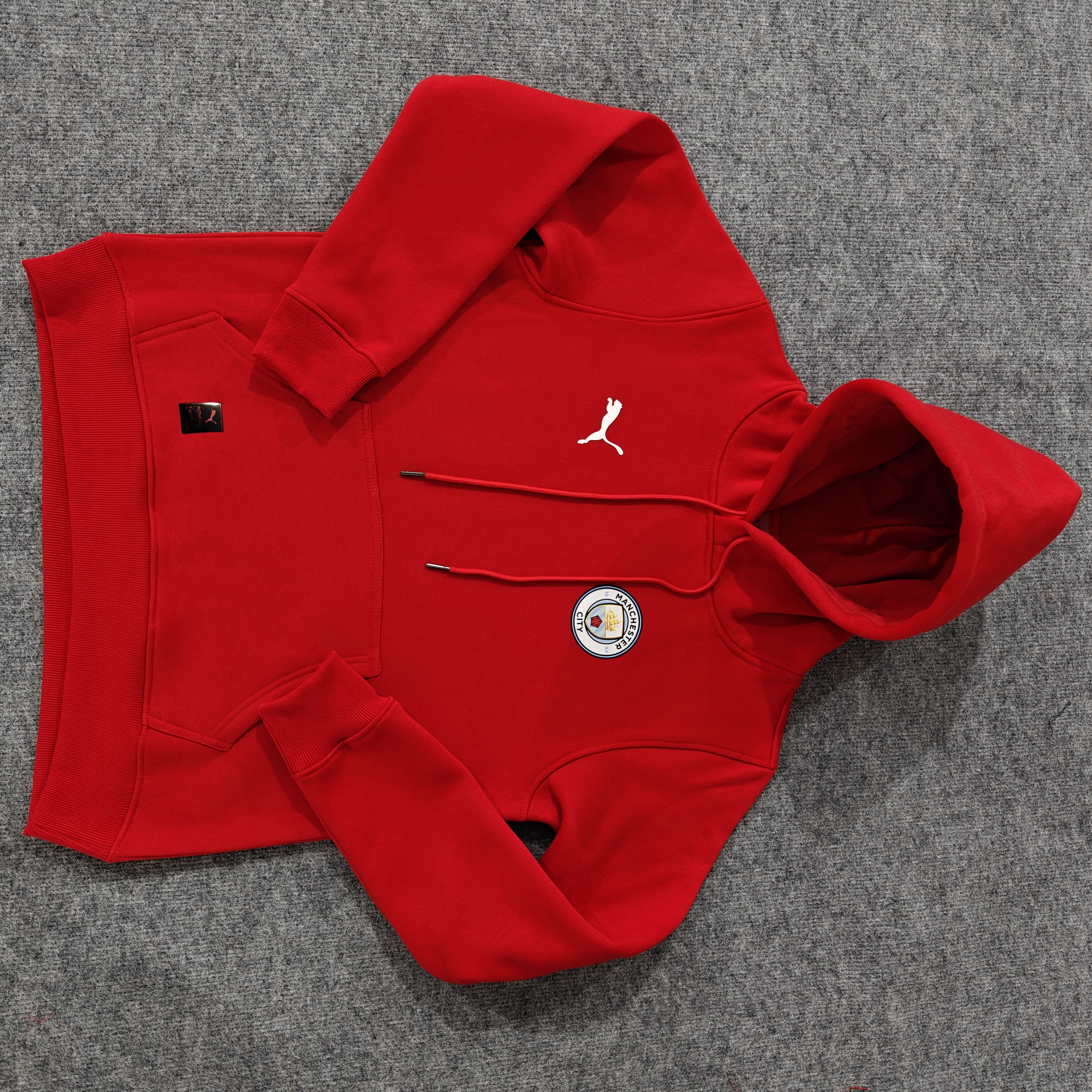 24/25 Manchester City players red hoodie 1:1 Thai quality