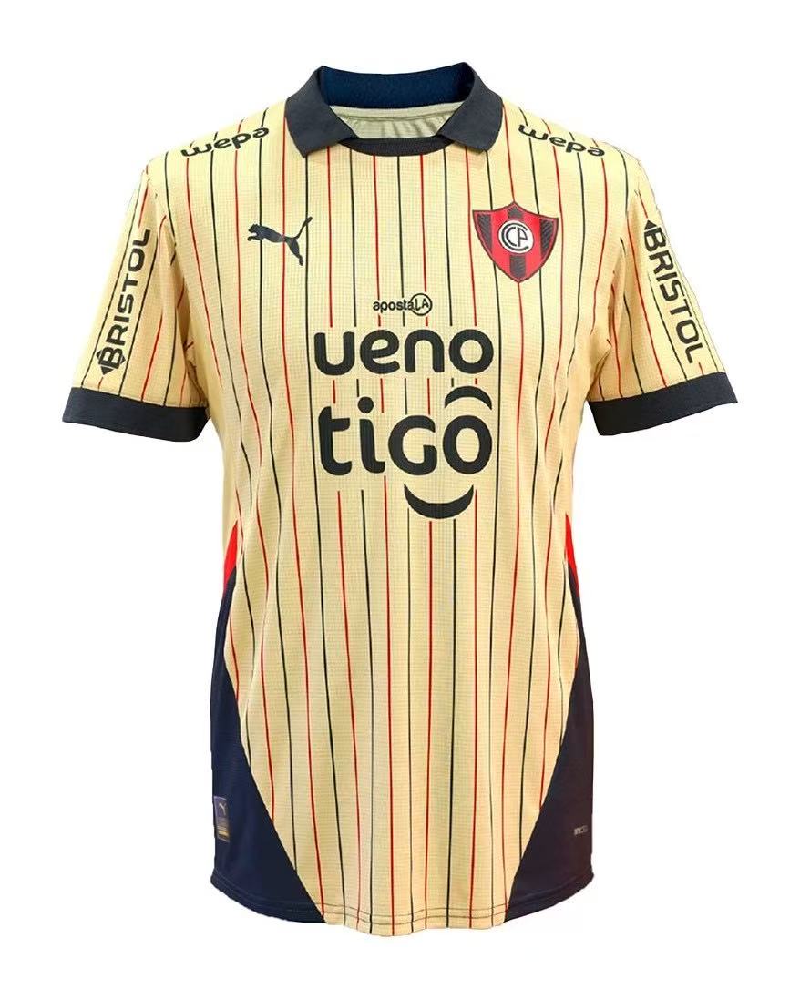 (S-4XL)2025 Cerro Porteño Away Jersey Football Kit 1:1 Thai Quality