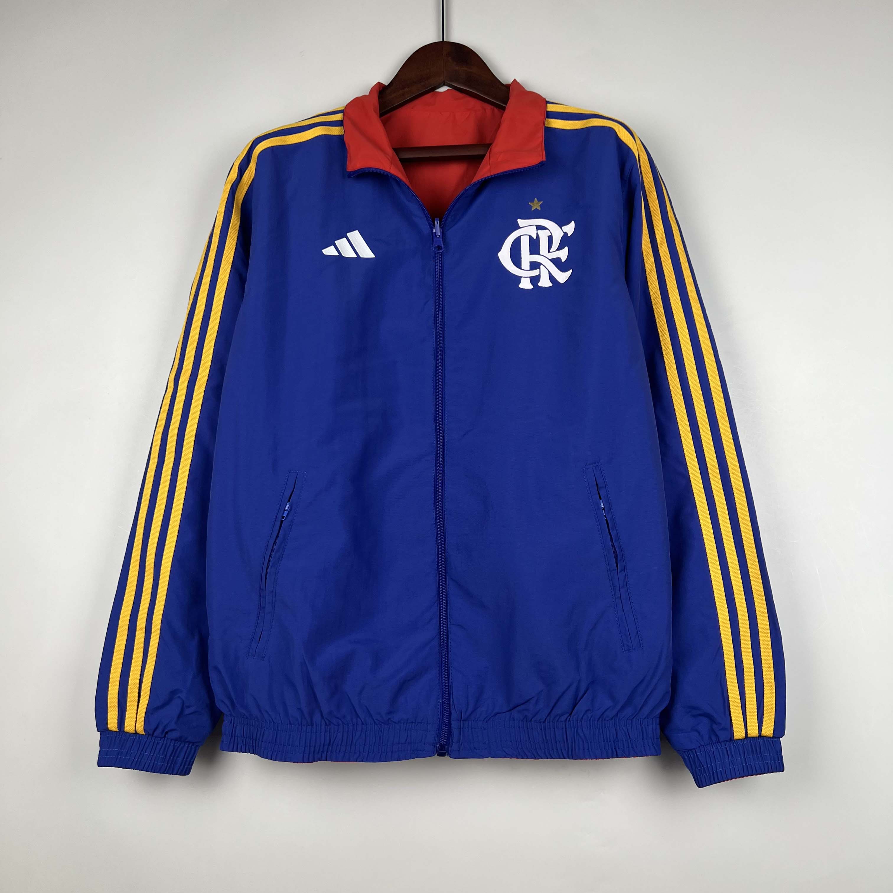2023-2024 Flamengo CasuaI Reversible WindbreakerBlue-redSoccer Jersey 1:1 Thai Quality