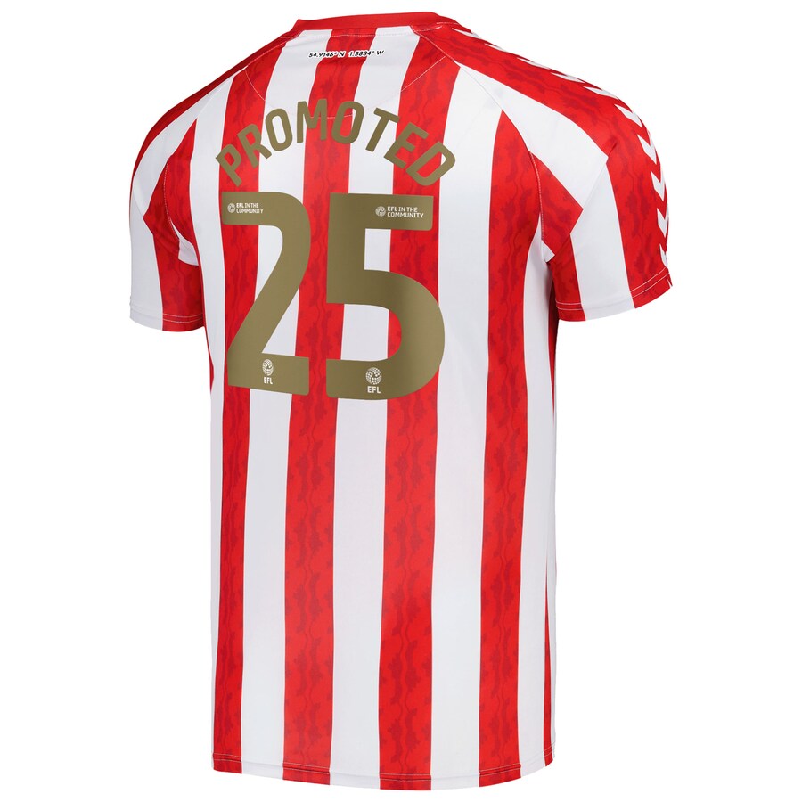 (S-4XL)Sunderland Home 'Play Off Winners' Shirt 2024-25 with Promoted 25 printing 1:1 Thai Quality