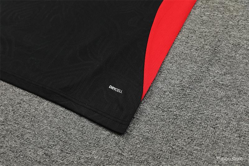 24/25 AC Milan Black Short Sleeve Jersey+Shorts 1:1 Thai quality
