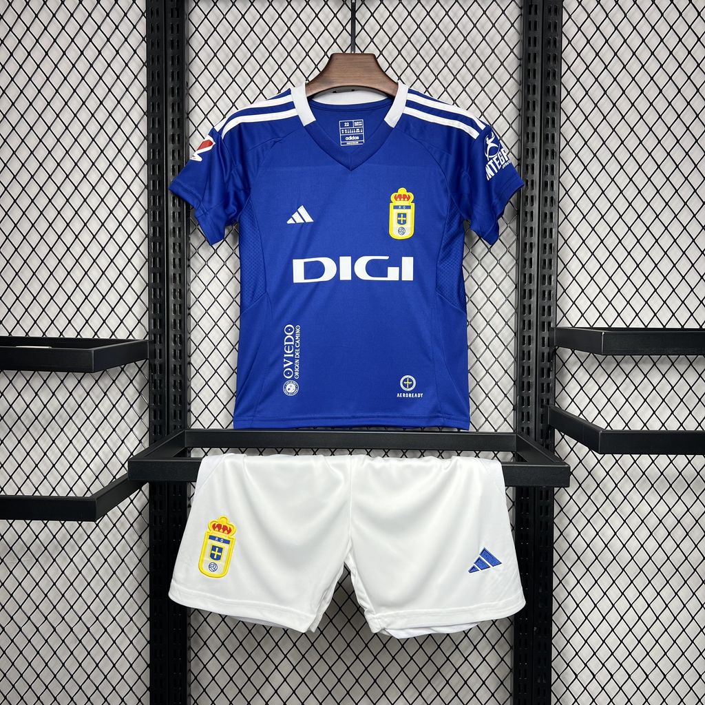 Real Oviedo 2024/25 Home Kids Kit 1:1 Thai Quality