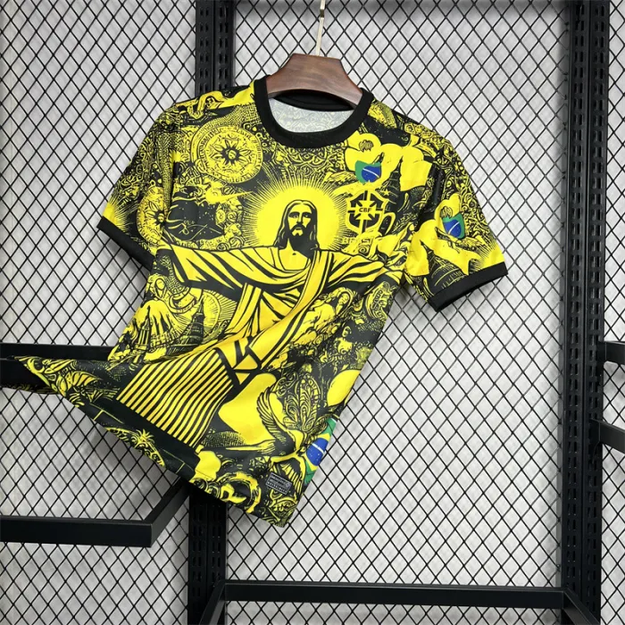 2024 Brazil X Christ Yellow Special Jersey 1:1 Thai Quality