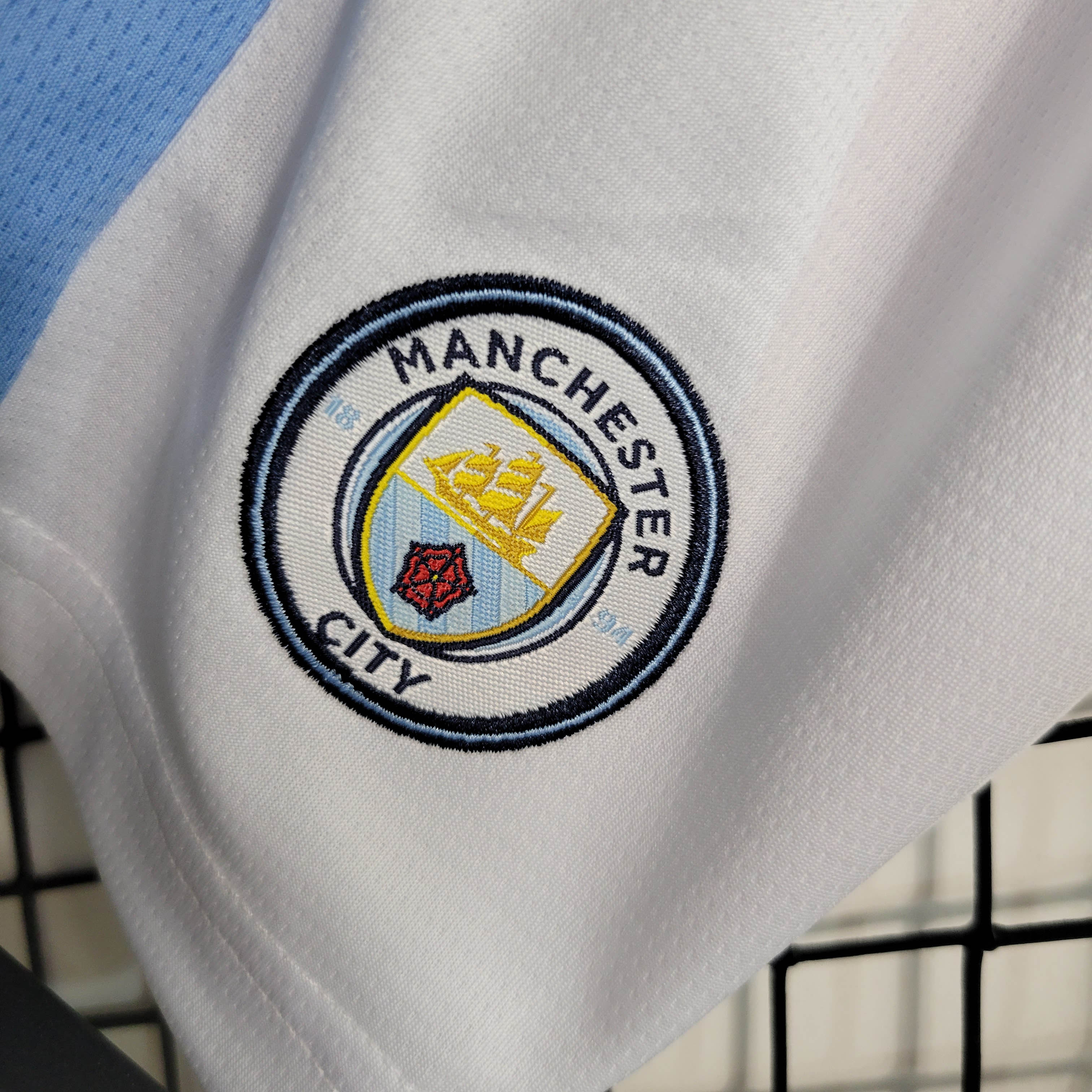 2023/2024 MCFC Home Football Shirt 1:1 Thai Quality Kids Size