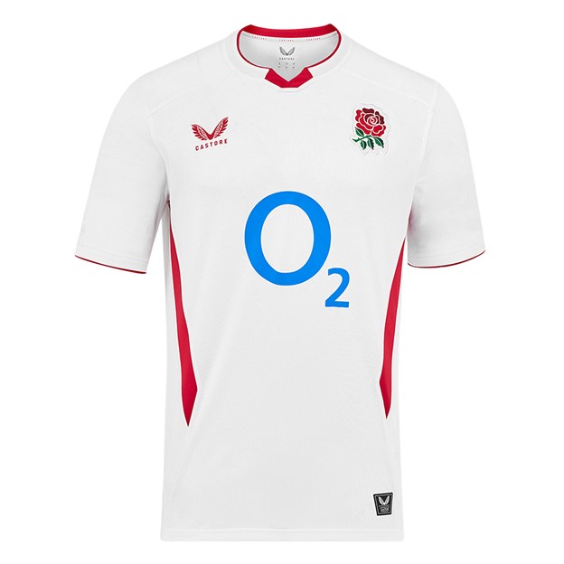 (S-5XL)England Mens Home Rugby Shirt 25/26 - White