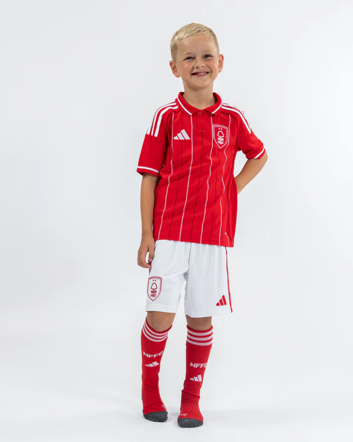 25/26 Kids Nottingham Forest Home Jersey 1:1 Thai quality