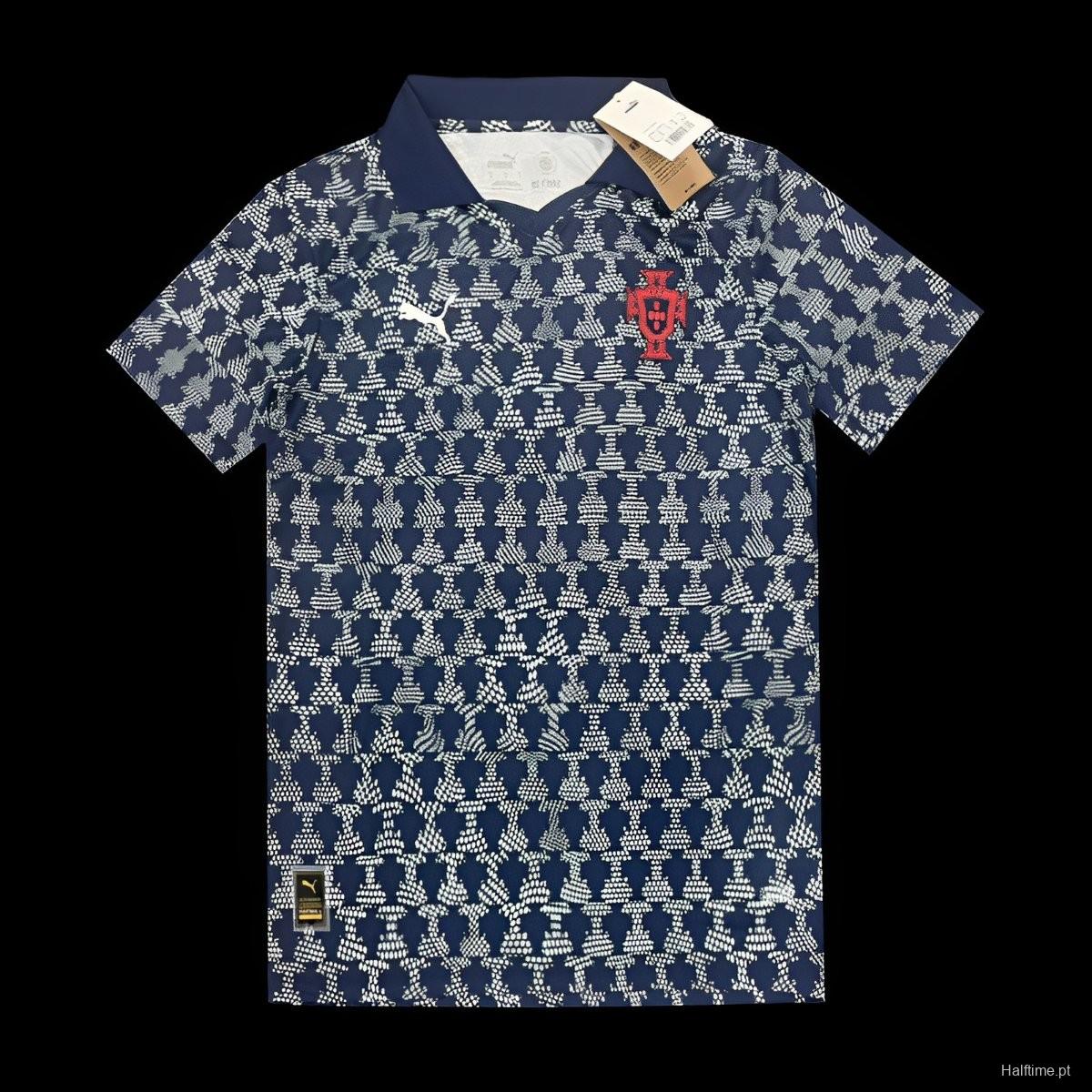 2025 Portugal Persian Blue Pre-Match Jersey 1:1 Thai Quality