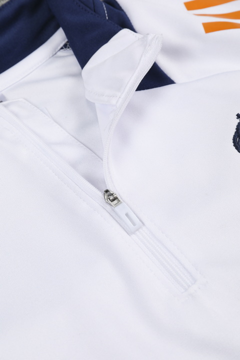 24/25 Real Madrid white half-zip training suit 1:1 Thai quality
