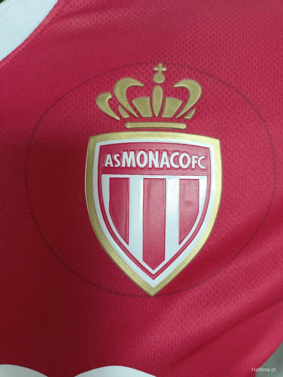 Player Version 24/25 Monaco Home Jersey 1:1 Thai quality