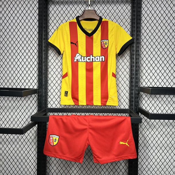 24/25 RC Lens Home Football Jersey Kids Size 1:1 Thai Quality