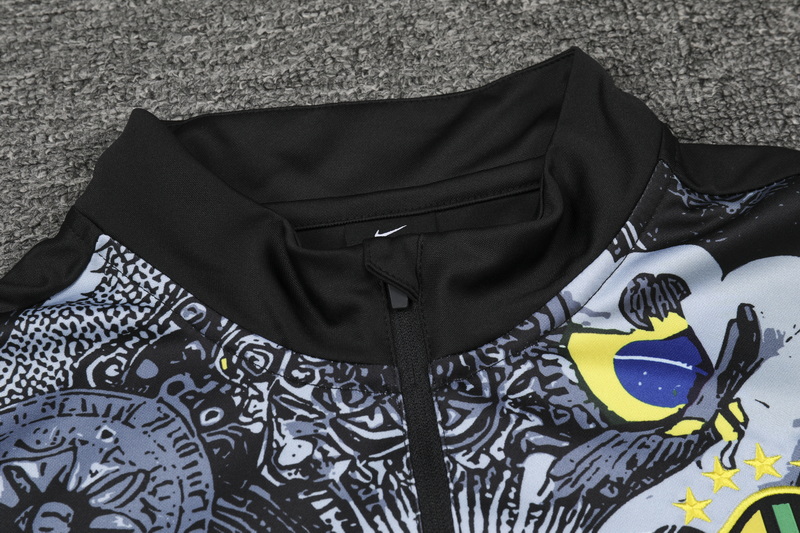 24/25 Brazil Black Special Edition Half-zip Training Jersey 1:1 Thai quality