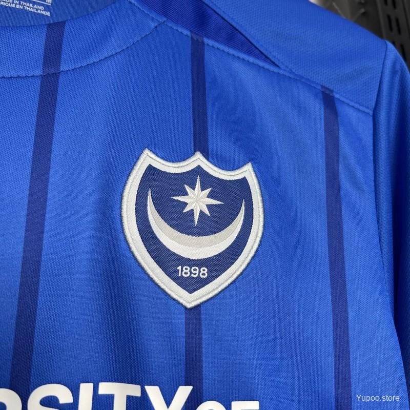 Kids 24/25 Portsmouth Home Jersey 1:1 Thai Quality