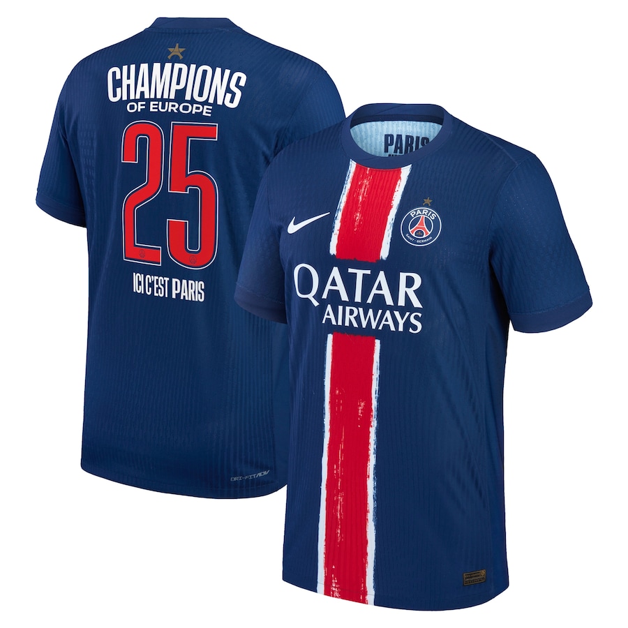 Special Edition PSG Dri-FIT ADV Home Match Shirt 2024-25 - Champions of Europe 2025