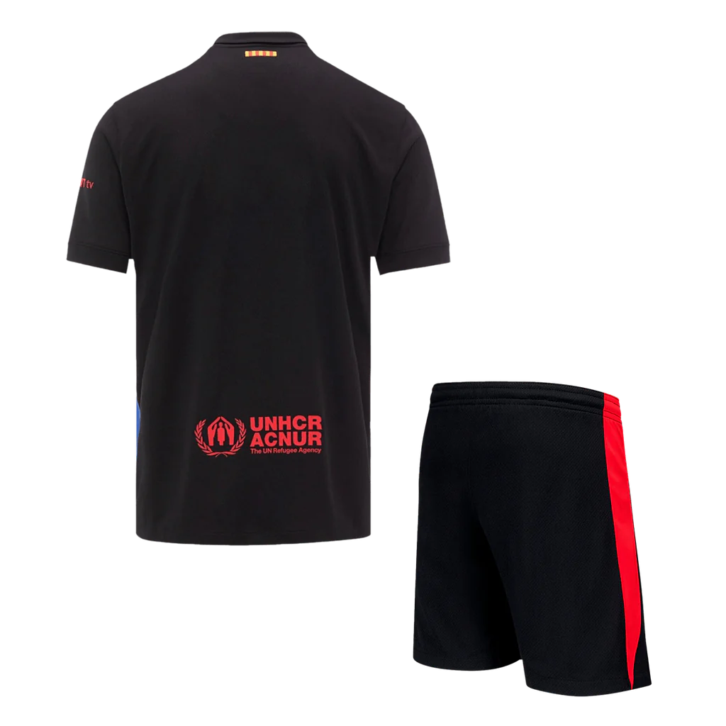 Kids 24/25 FC Barcelona x Travis Scott Away Kit 1:1 Thai Quality