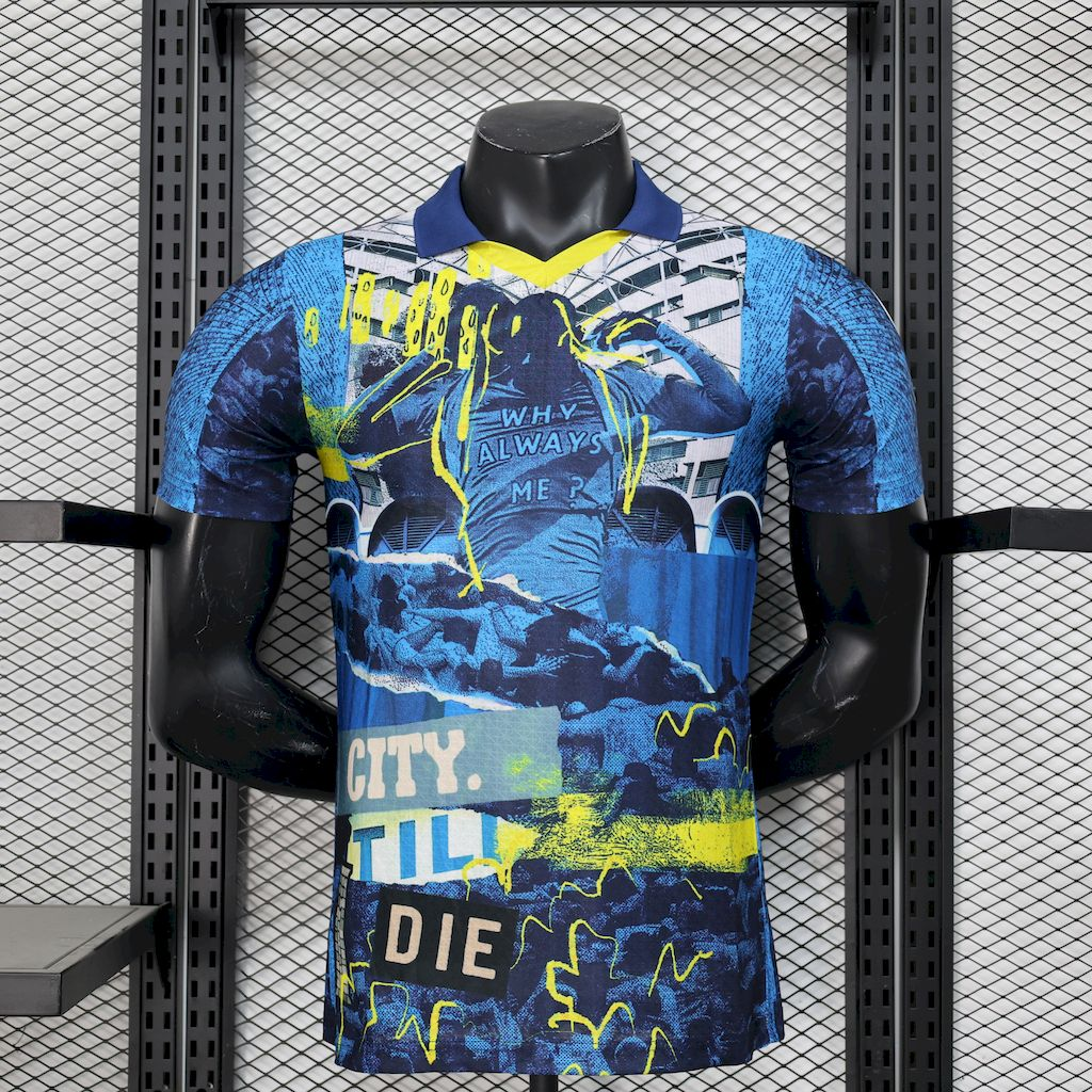 Manchester City 2025/26 Blue Special Edition Jersey Player Version 1:1 Thai Quality