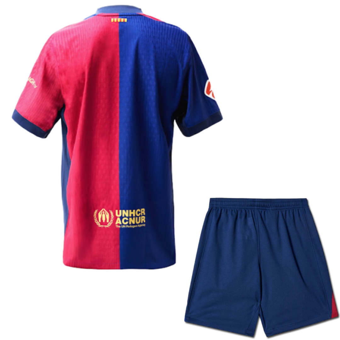 Kids 24/25 FC Barcelona x Travis Scott Home Kit 1:1 Thai Quality