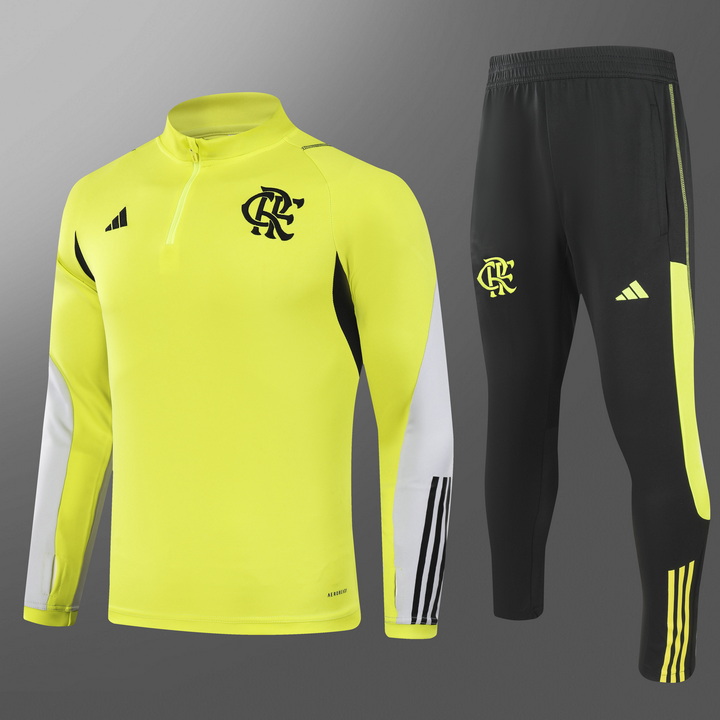 24/25 Flamengo yellow half-zip training suit 1:1 Thai quality