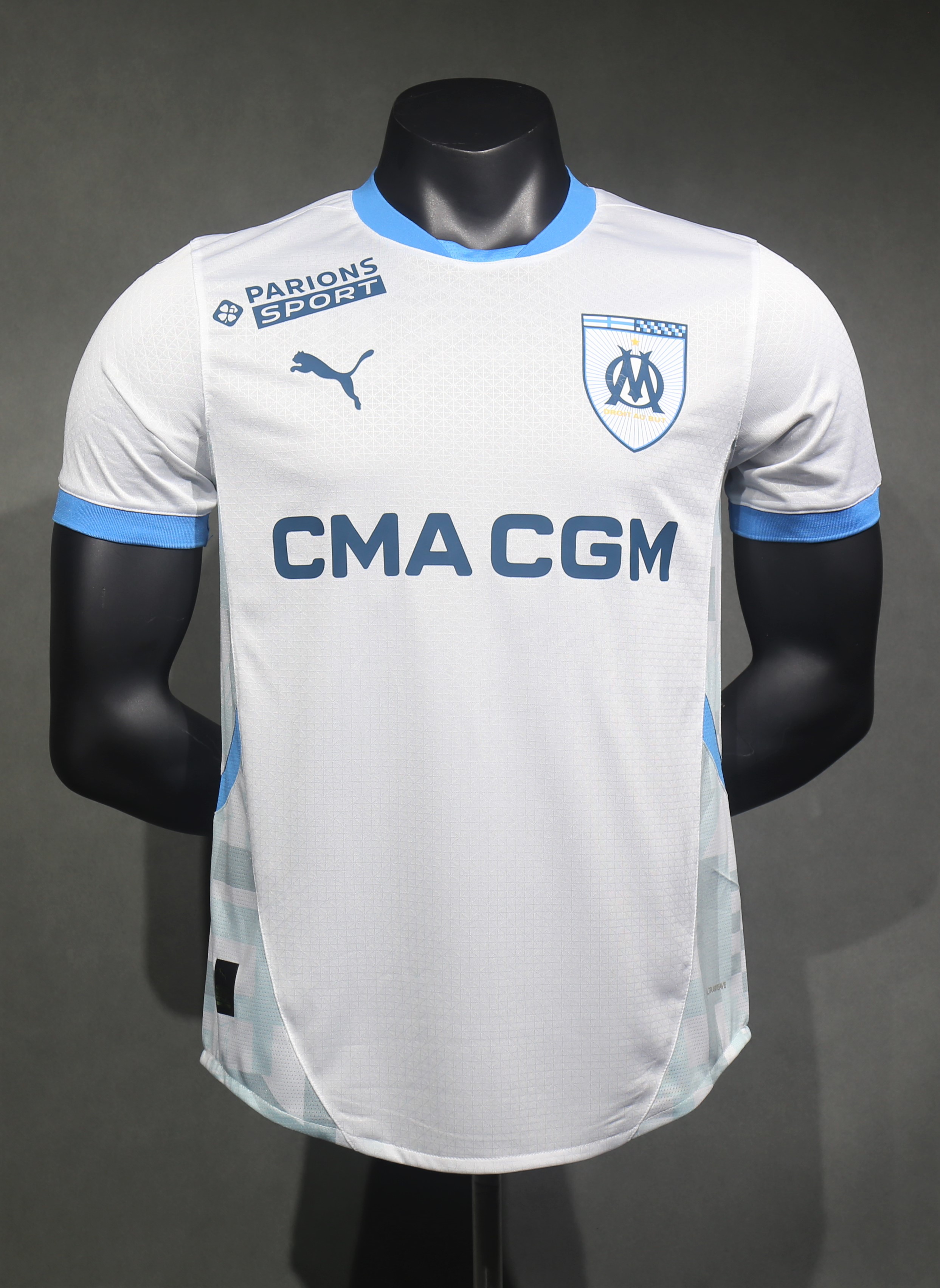 (S-3XL)2024/2025 Player Version Olympique de Marseille Home Football Shirt 1:1 Thai Quality