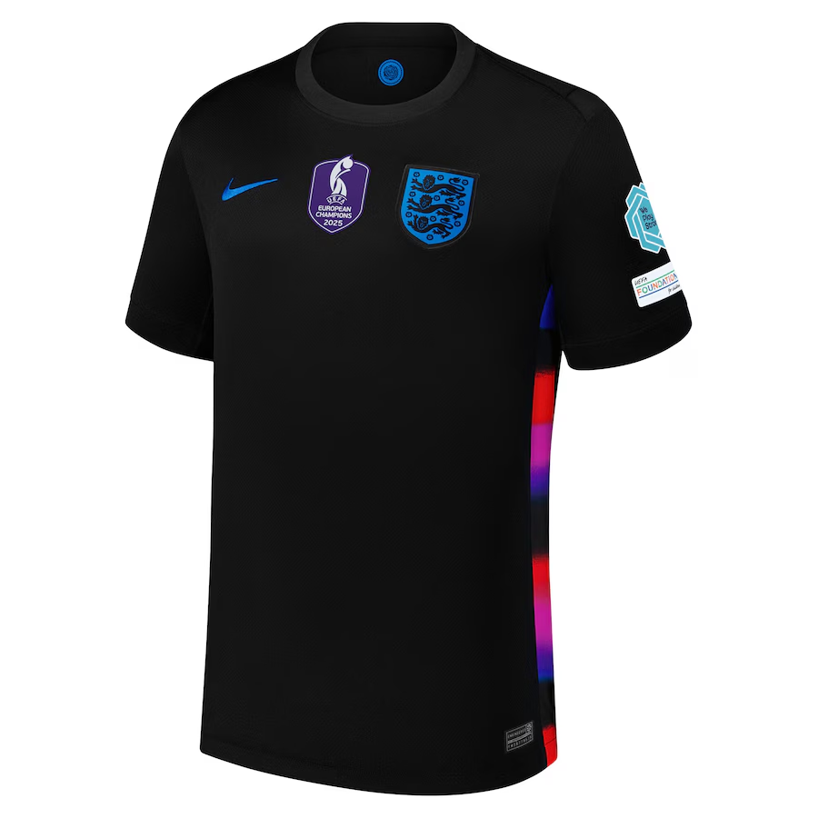 England Lionesses Away Stadium Shirt 2025 with Champions 25 printing