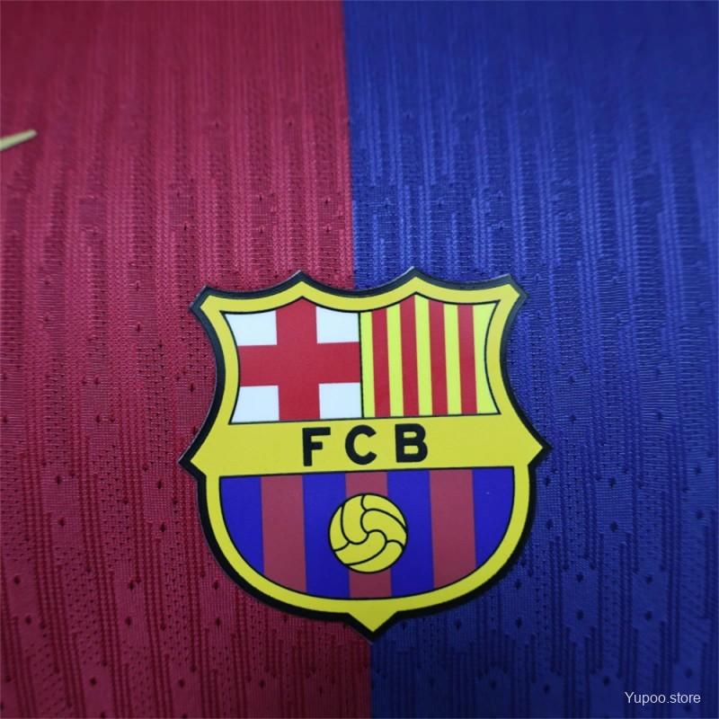 Player Version 24/25 Barcelona Coldplay Home Special Jersey 1:1 Thai Quality