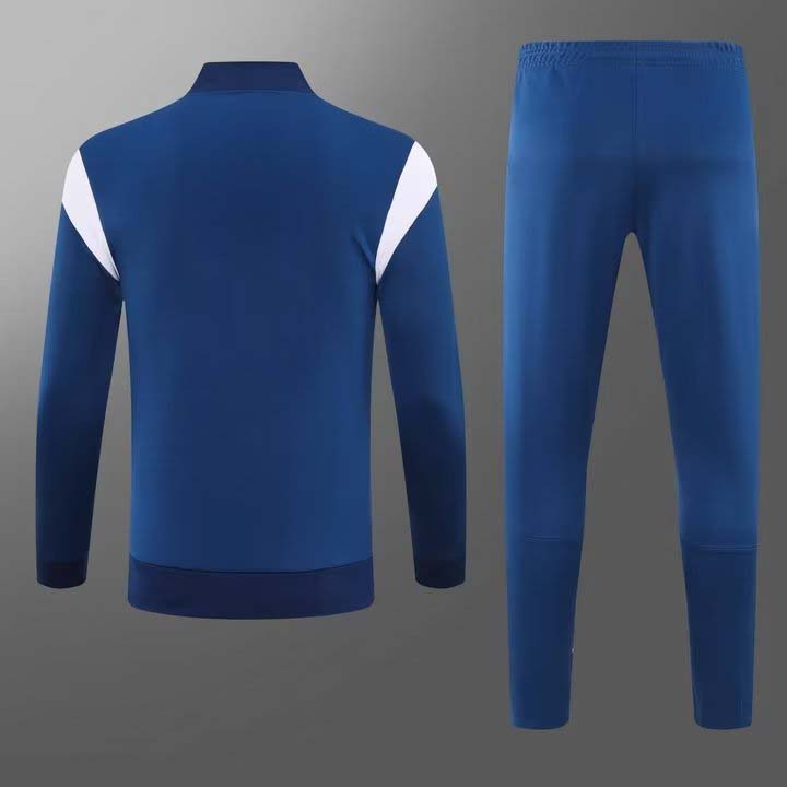 2023/2024 MCFC Long Zipped Jacket Dark blue Football Shirt Set