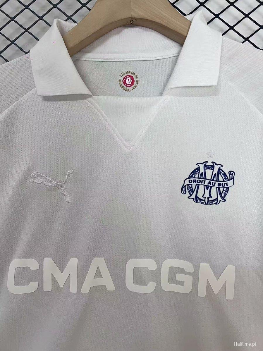 [S-4XL ] 24/25 Olympique Marseille 125th Anniversary White Jersey 1:1 Thai quality