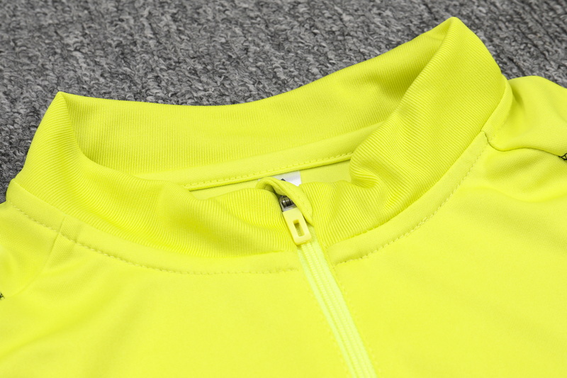 24/25 Flamengo yellow half-zip training suit 1:1 Thai quality