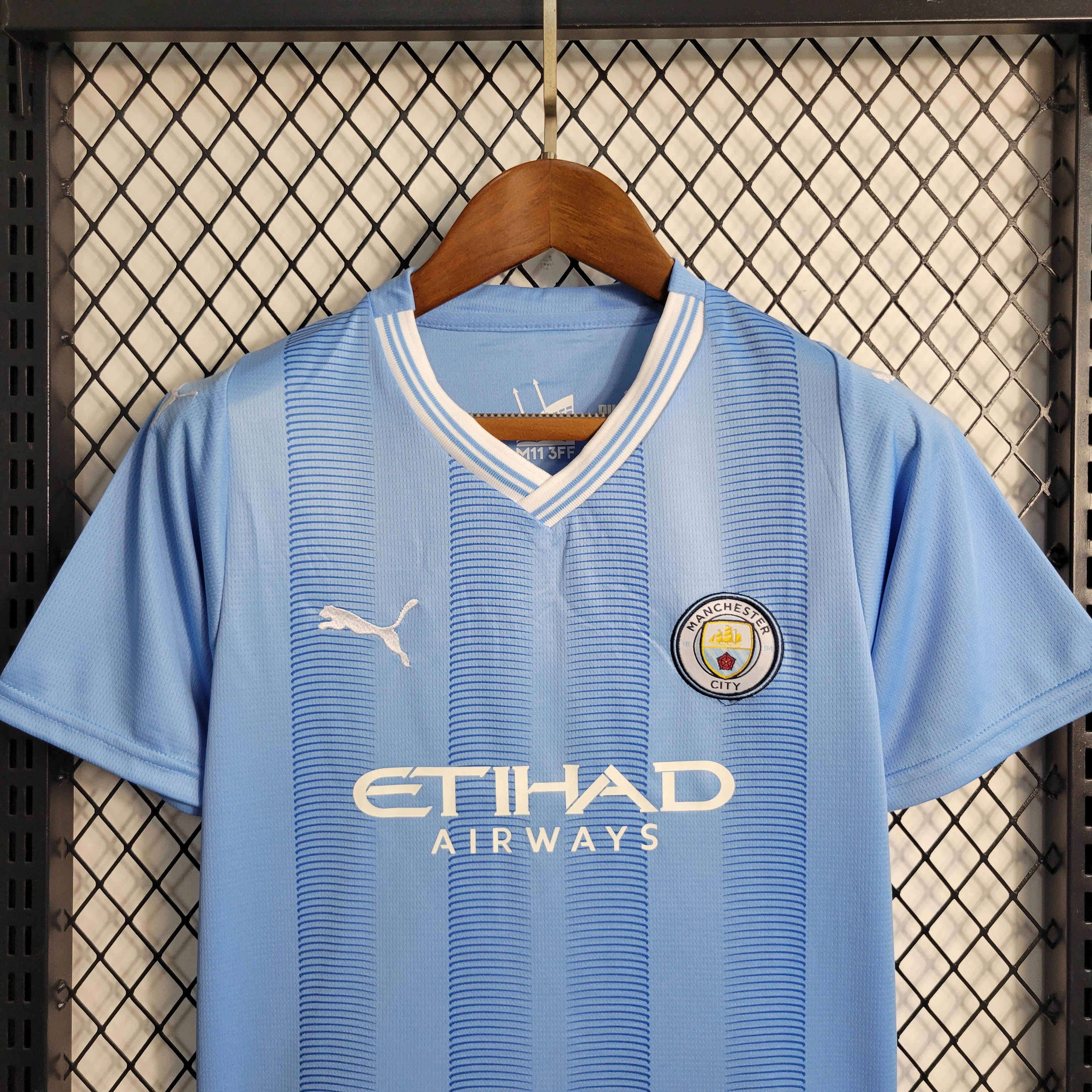 2023/2024 MCFC Home Football Shirt 1:1 Thai Quality Kids Size