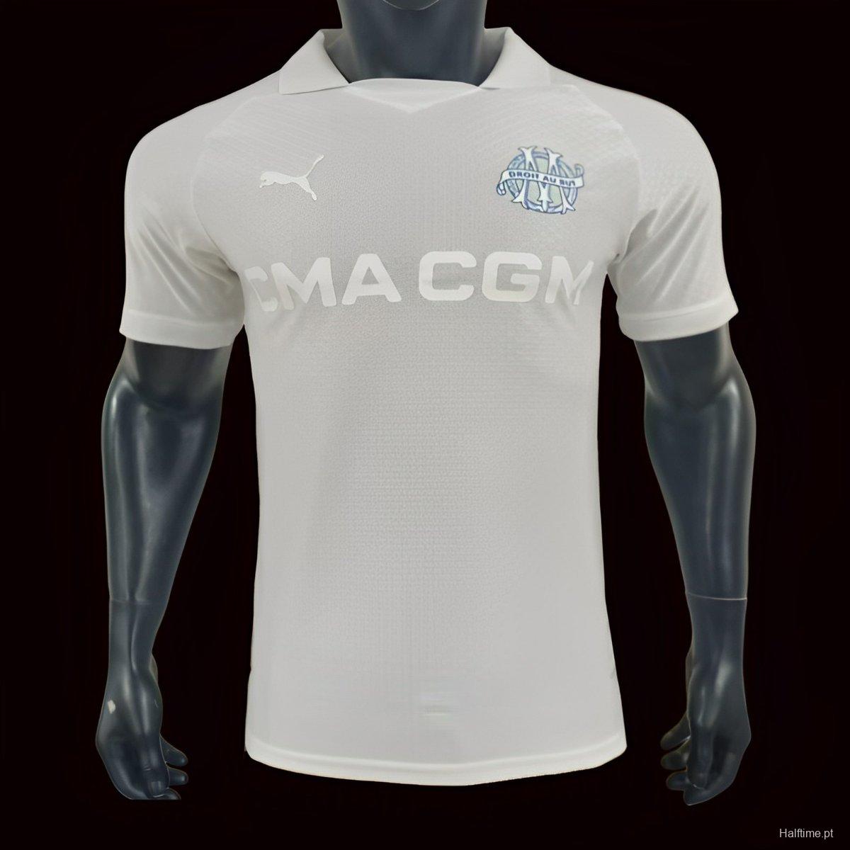 Player Version 24/25 Olympique Marseille 125th Anniversary White Jersey 1:1 Thai quality