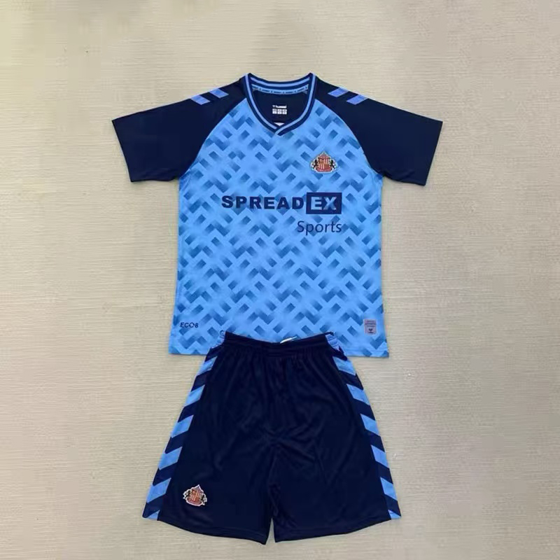 2024/2025 Sunderland GK Blue Football Shirt 1:1 Thai Quality Kids Size
