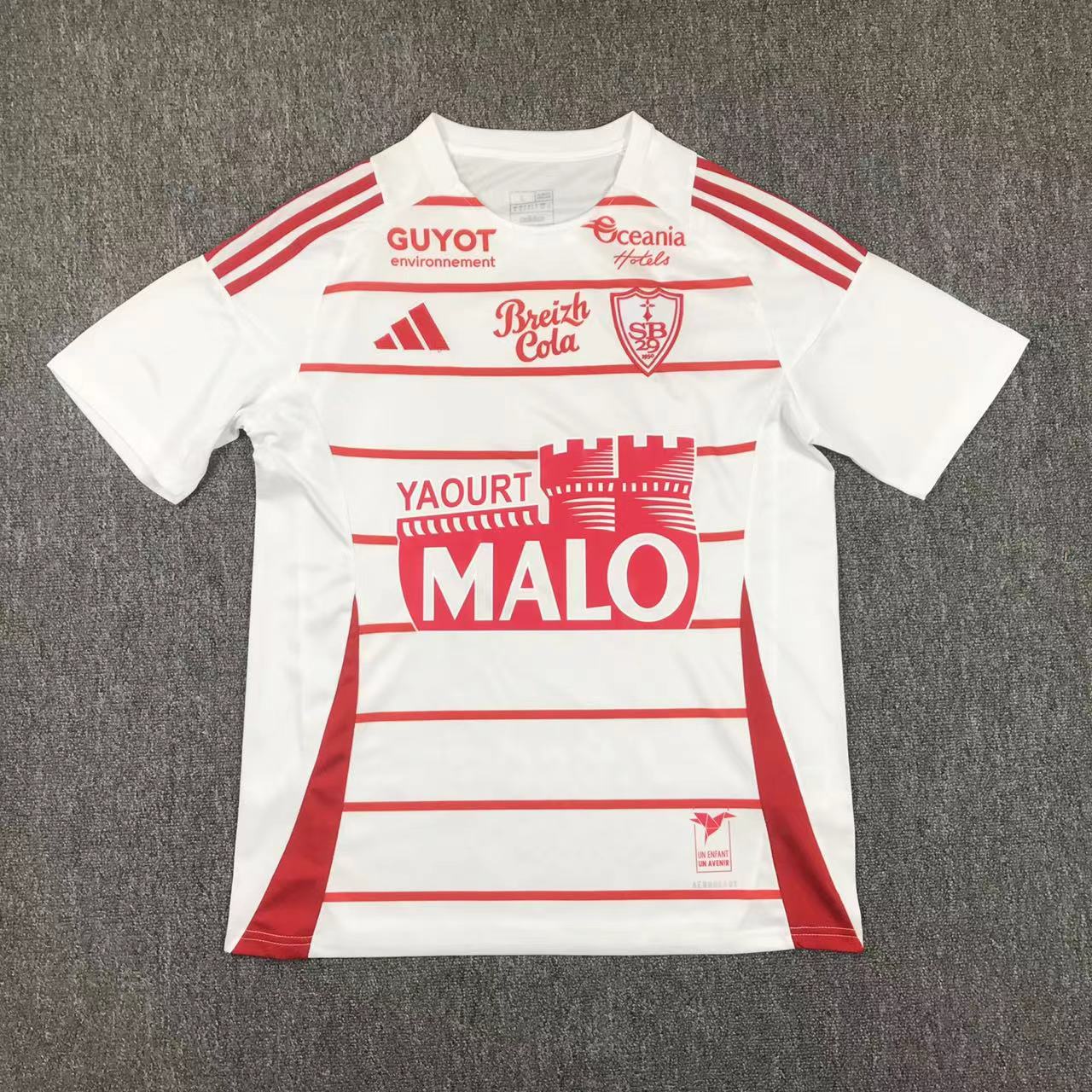 24/25 Stade brestois away football jersey1:1 Thai Quality